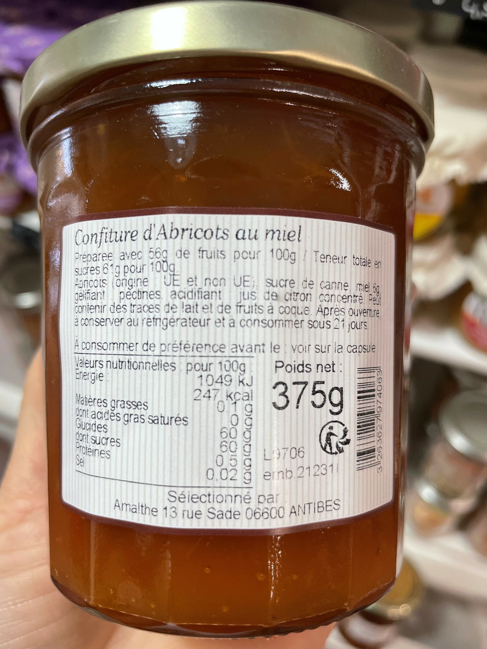 CONFITURE ABRICOTS