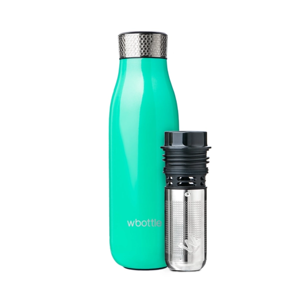 Bouteille à thé isotherme de 500 ml Shiny Lake Green
