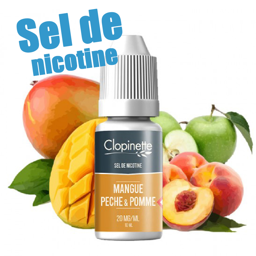 Mangue Pêche Pomme - Sels de Nicotine