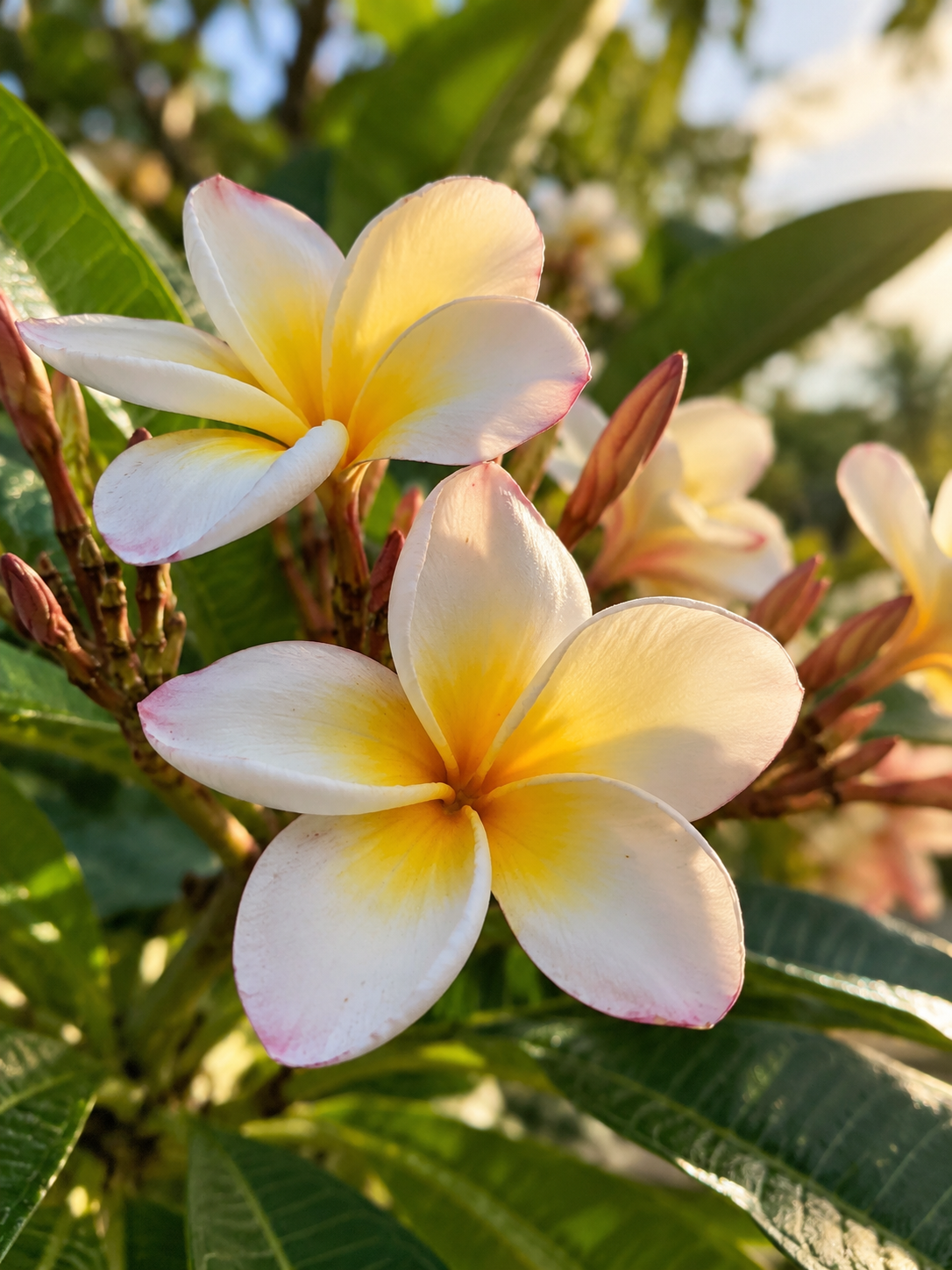Fleurs de frangipanier - Accord floral solaire