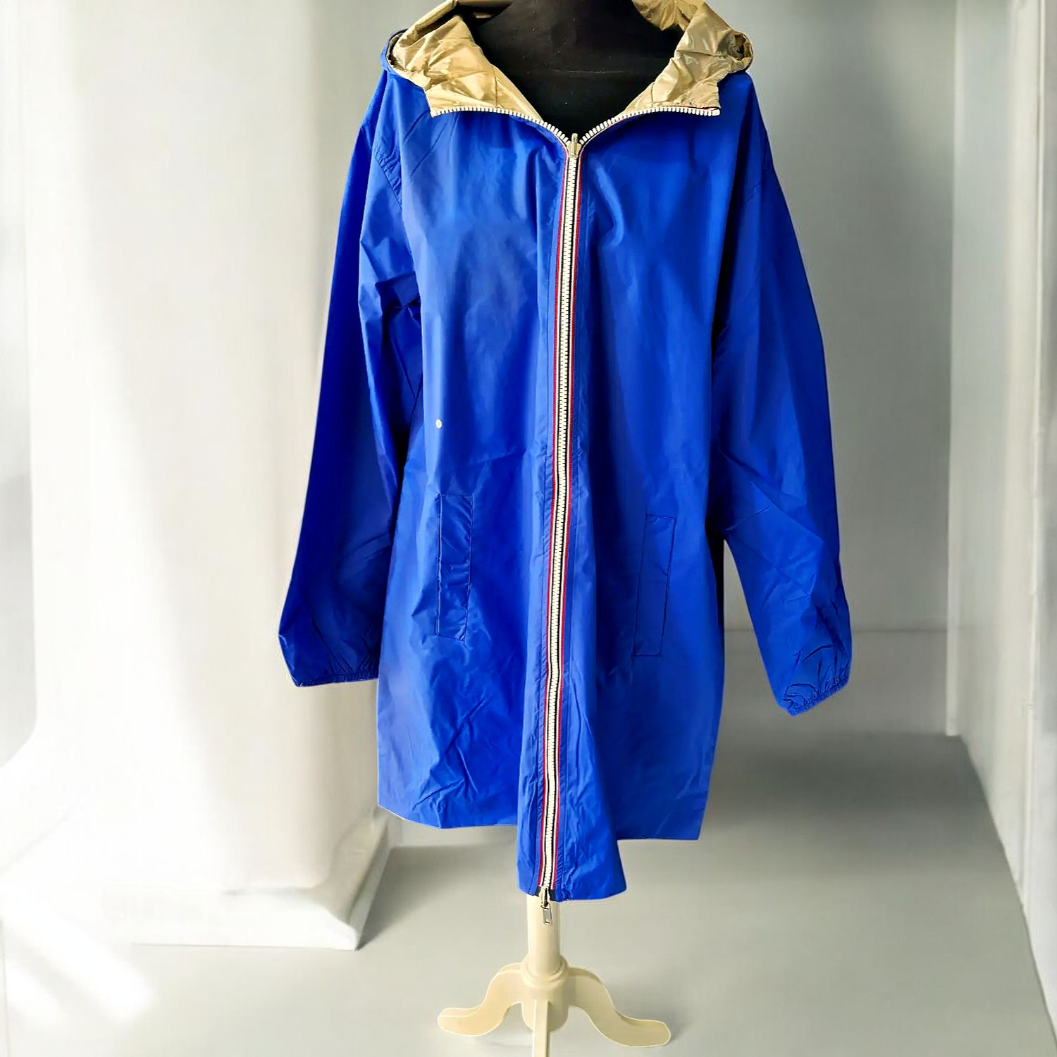 Imperméable Bleu Réversible Grande taille