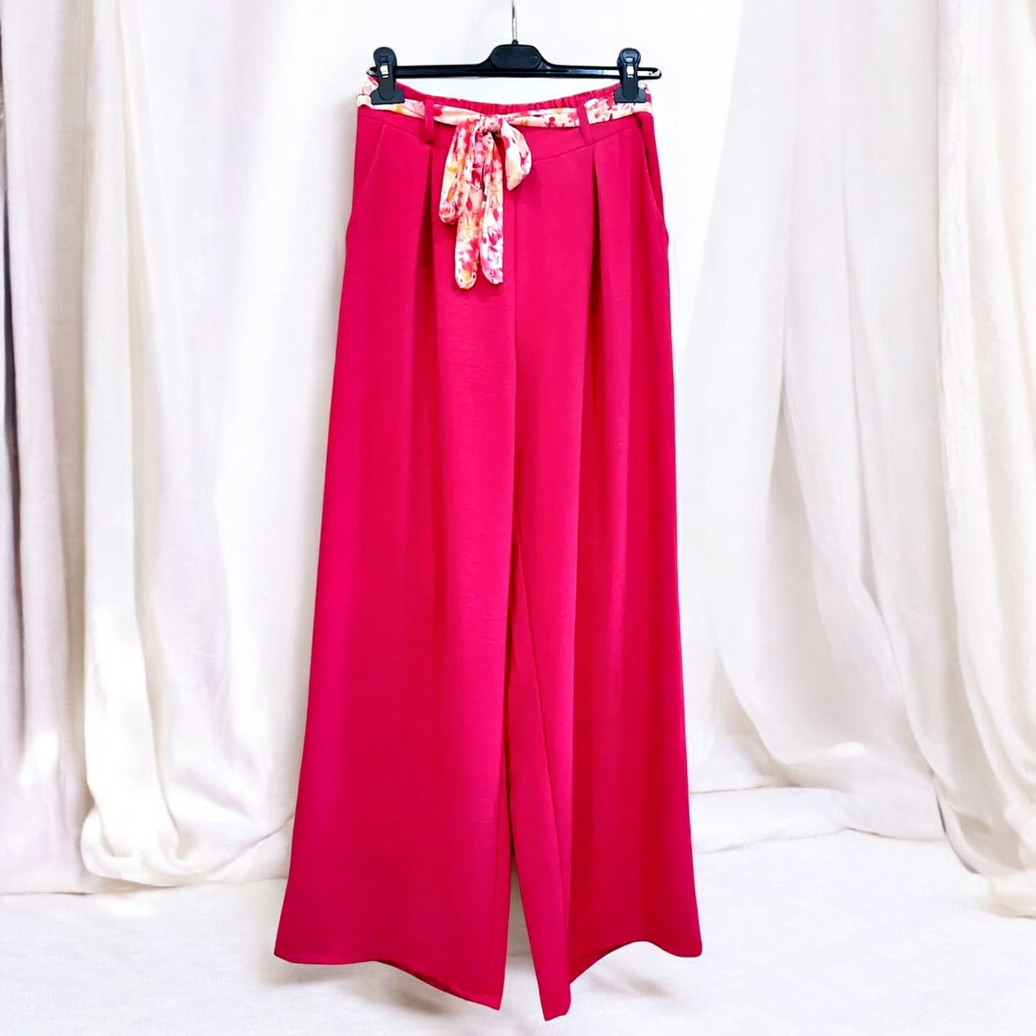 Pantalon Palazzo fuchsia élégant