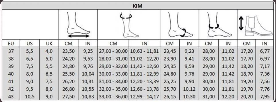 Bottines mollets larges
