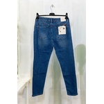 Jean Slim Taille Elastique Push Up Bleu femme grande taille