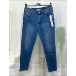 Jean Slim Taille Elastique Push Up Bleu femme grande taille4