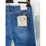 Jean Slim Taille Elastique Push Up Bleu femme grande taille2