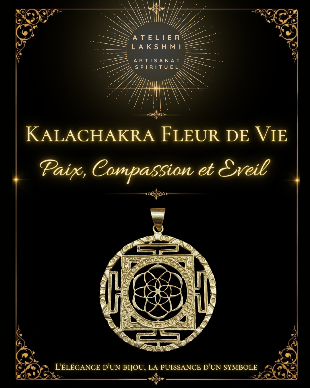 147 - Pendentif Mandala Kalachakra 2