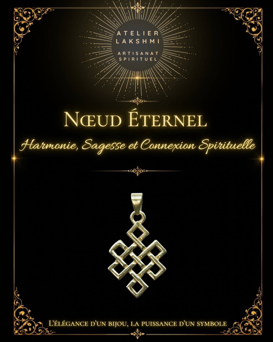 63 - pendentif-noeud-eternel-tibetain