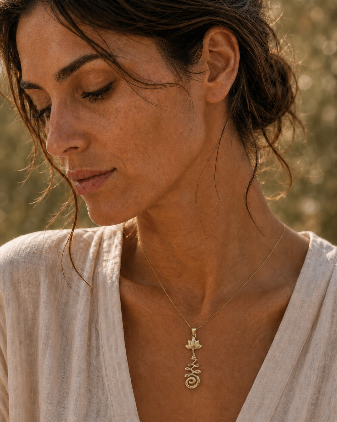 64 - Pendentif Unalome Lotus2