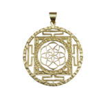 147 - Pendentif Mandala Kalachakra Fleur de Vie