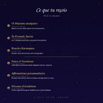 Ce que contient le rapport ProgrÂme de Vie