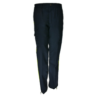 Pantalon Ambulancier Déperlant Bleu - Passepoil Jaune - PAN01J