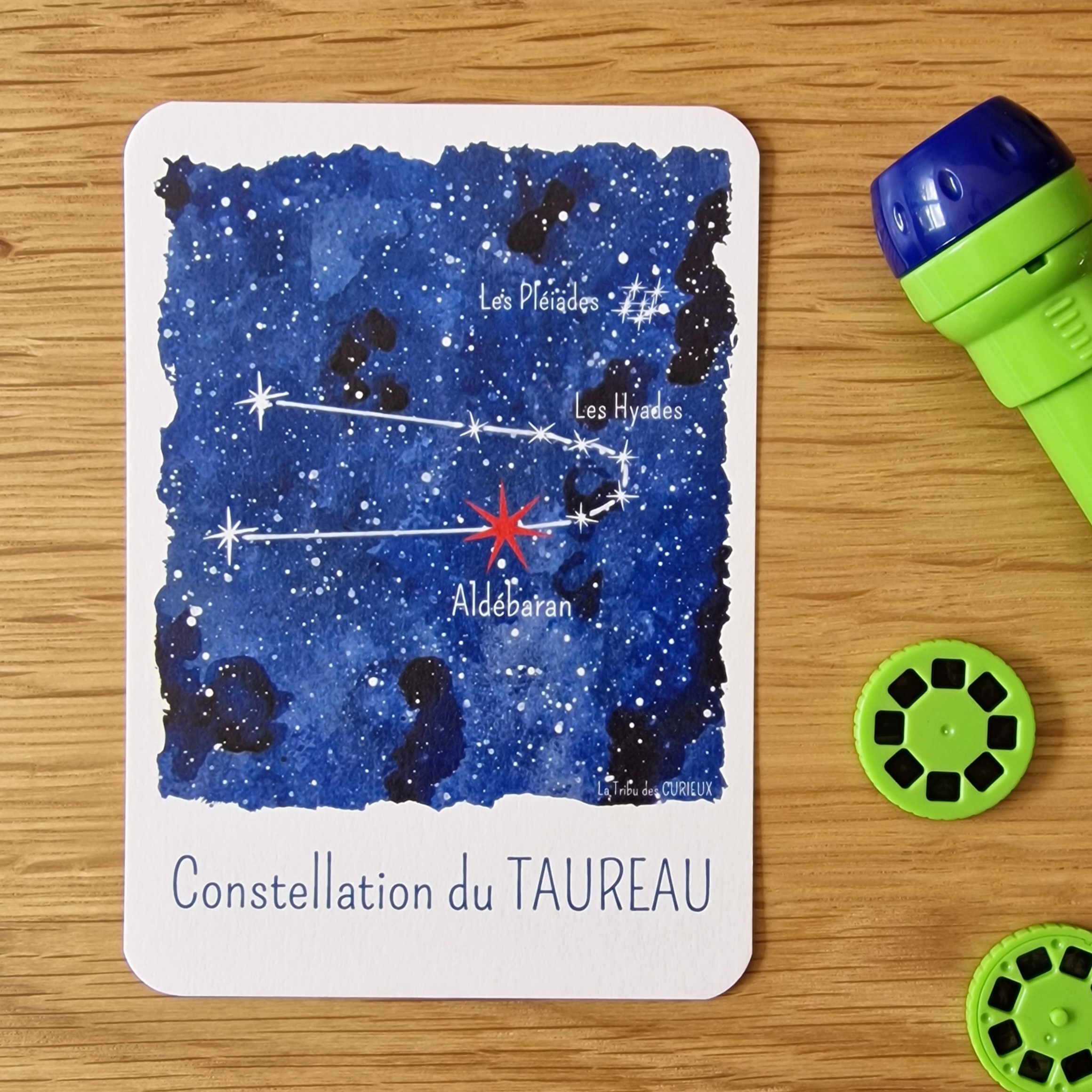Design carte des étoiles Constellation Le Taureau