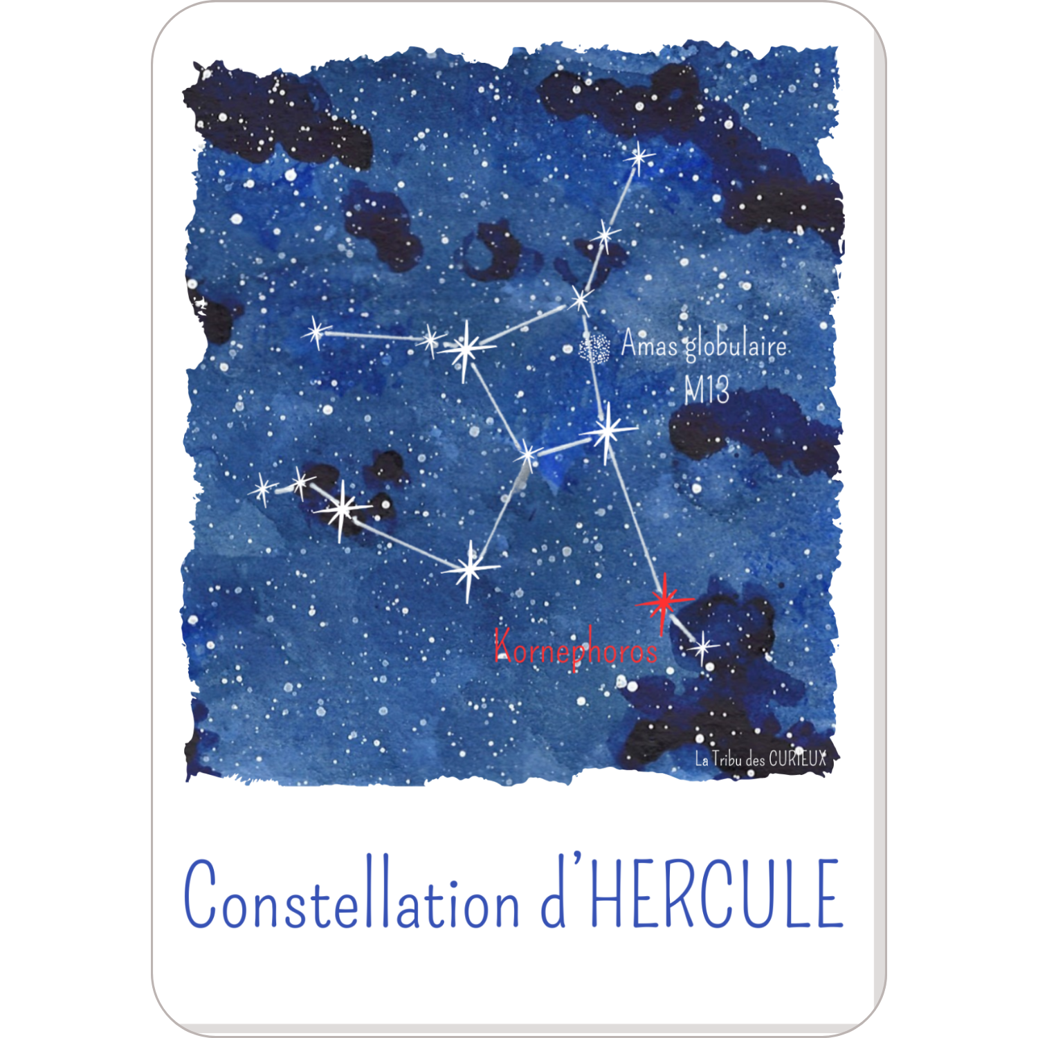 Design Carte des constellations des étoiles dHERCULE pour site