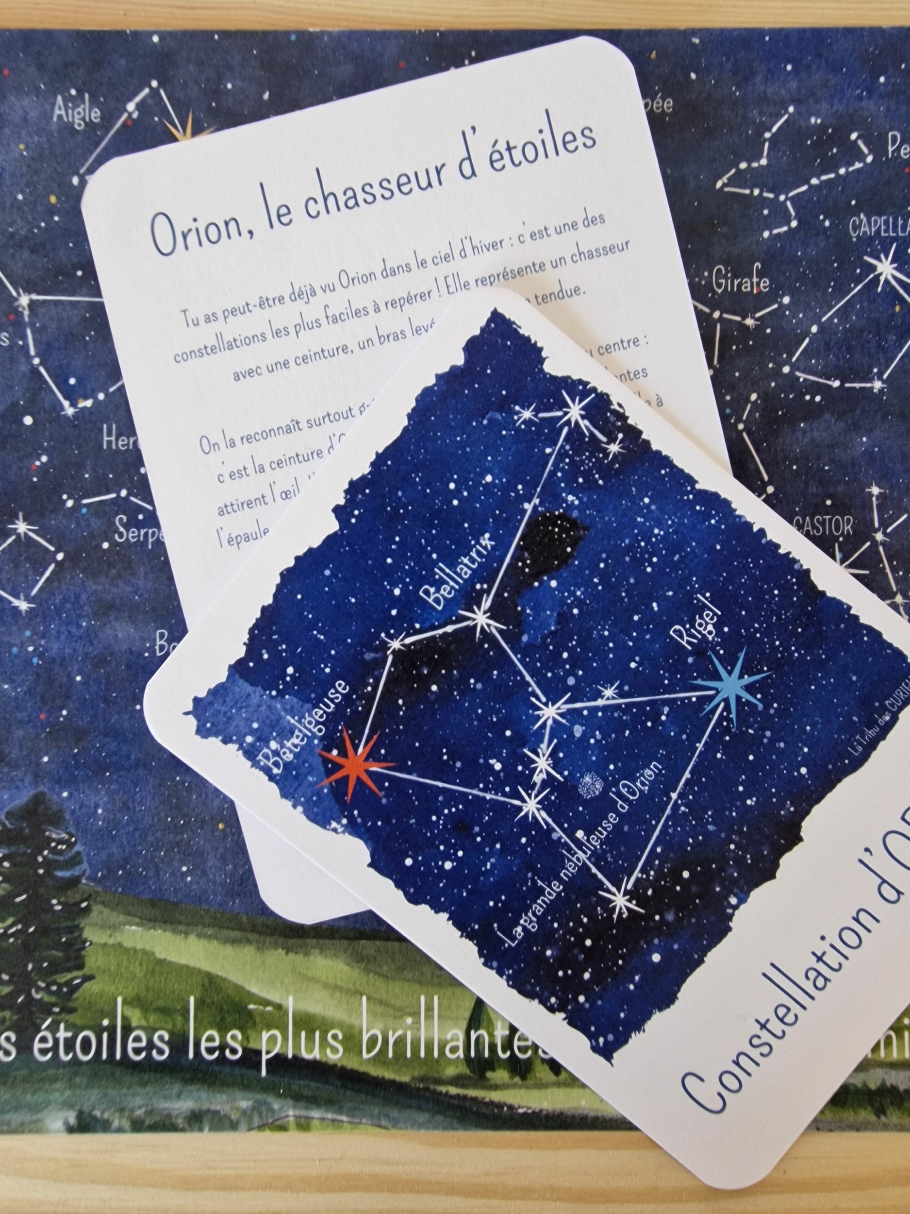 carte constellation orion étoile