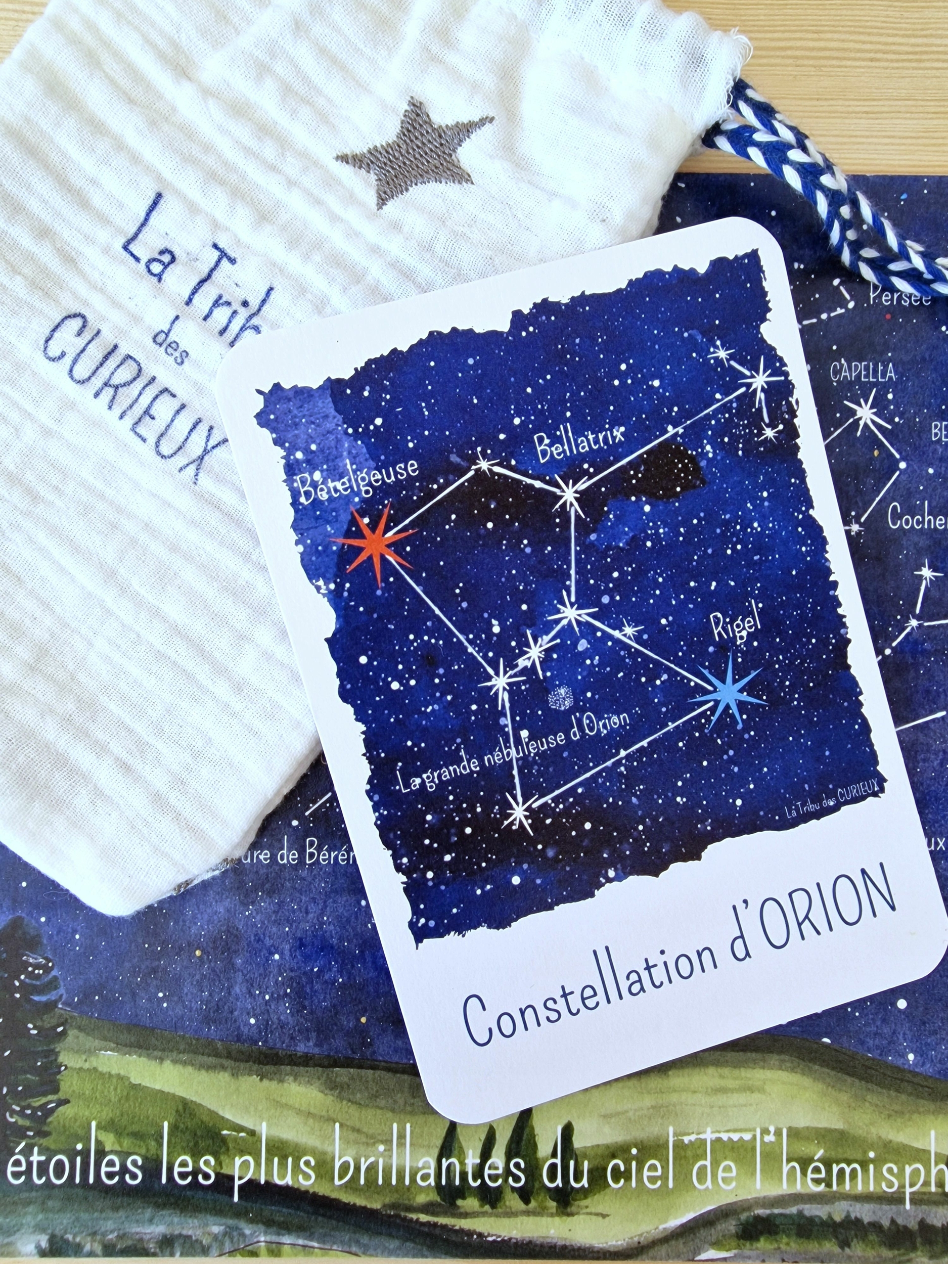 Carte constellation Orion
