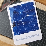 Design carte étoile Constellation Le Grand Chien