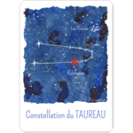 Design Carte des étoiles  constellation Le Taureau