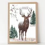 Affiche saison hiver