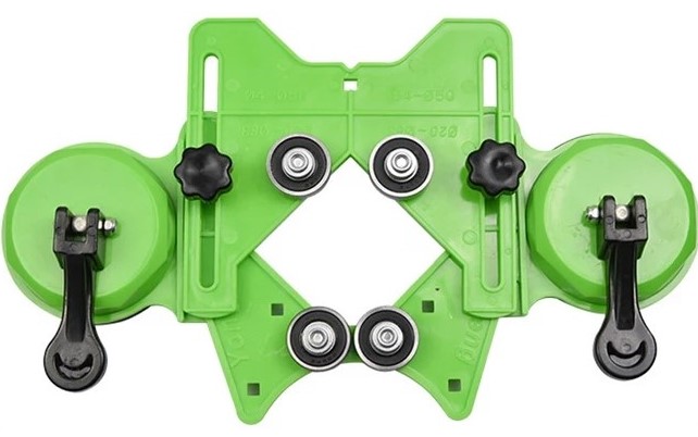 guide pour trepan diaman scie cloche double ventouse