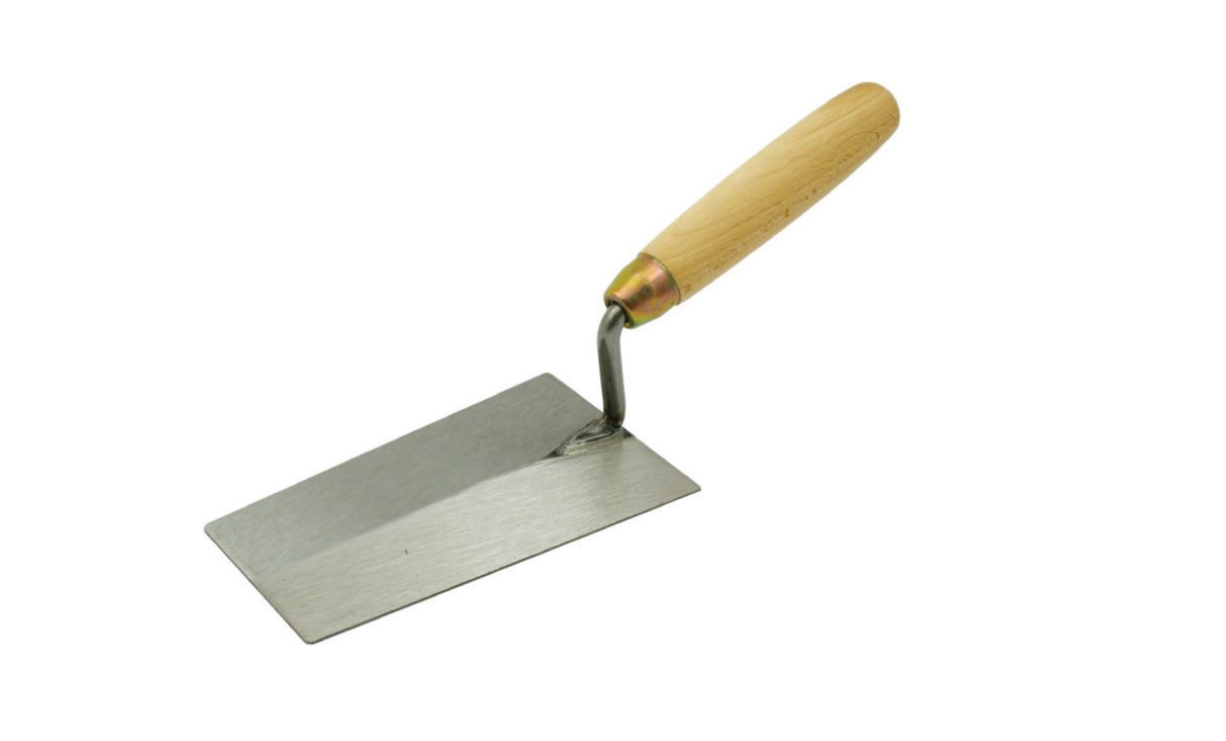 Truelle trapezoidale acier manche bois 6117
