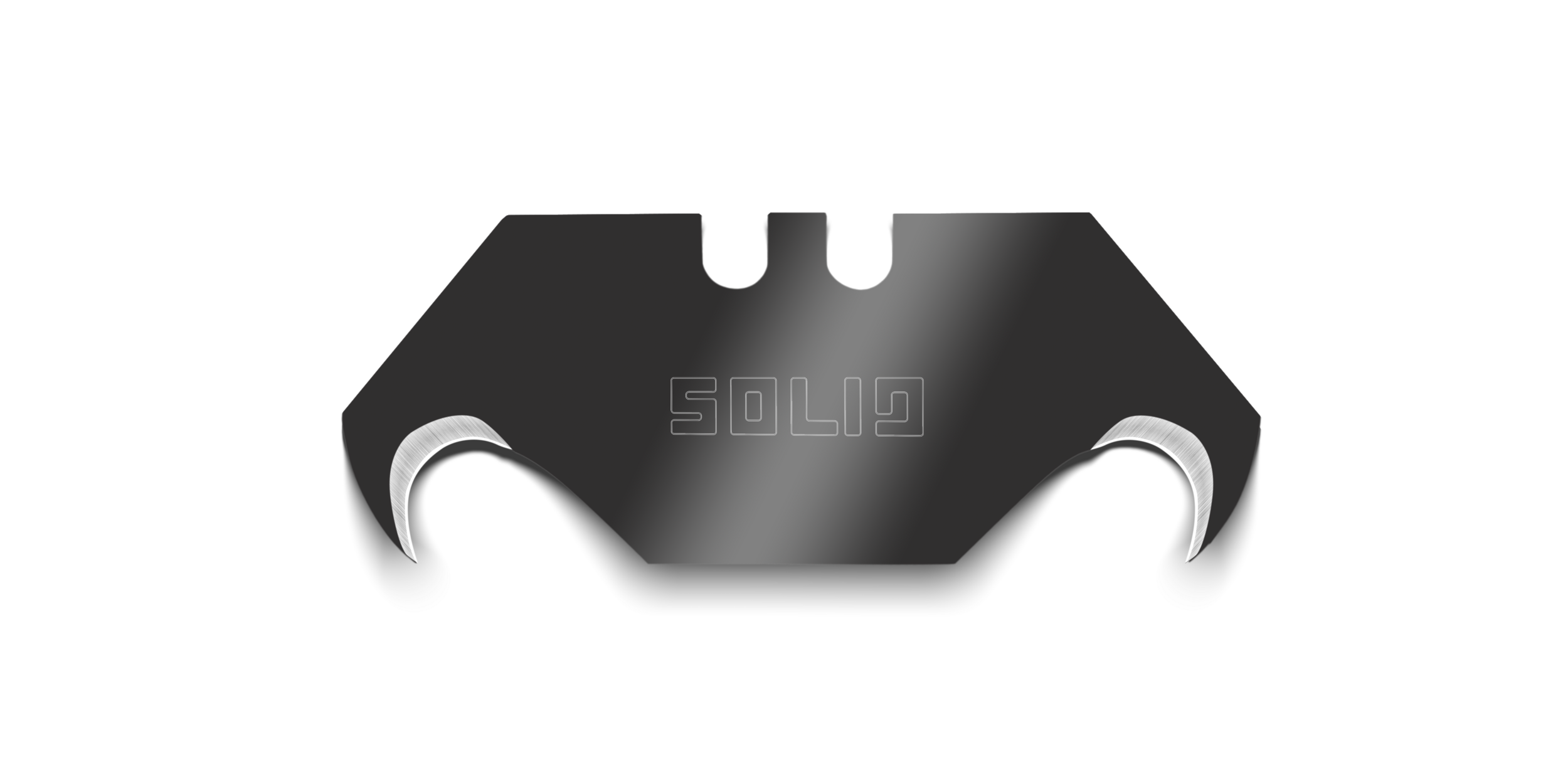 Lame crochet cutter trapézoïdal Black Tiger (10 lames) 6479B