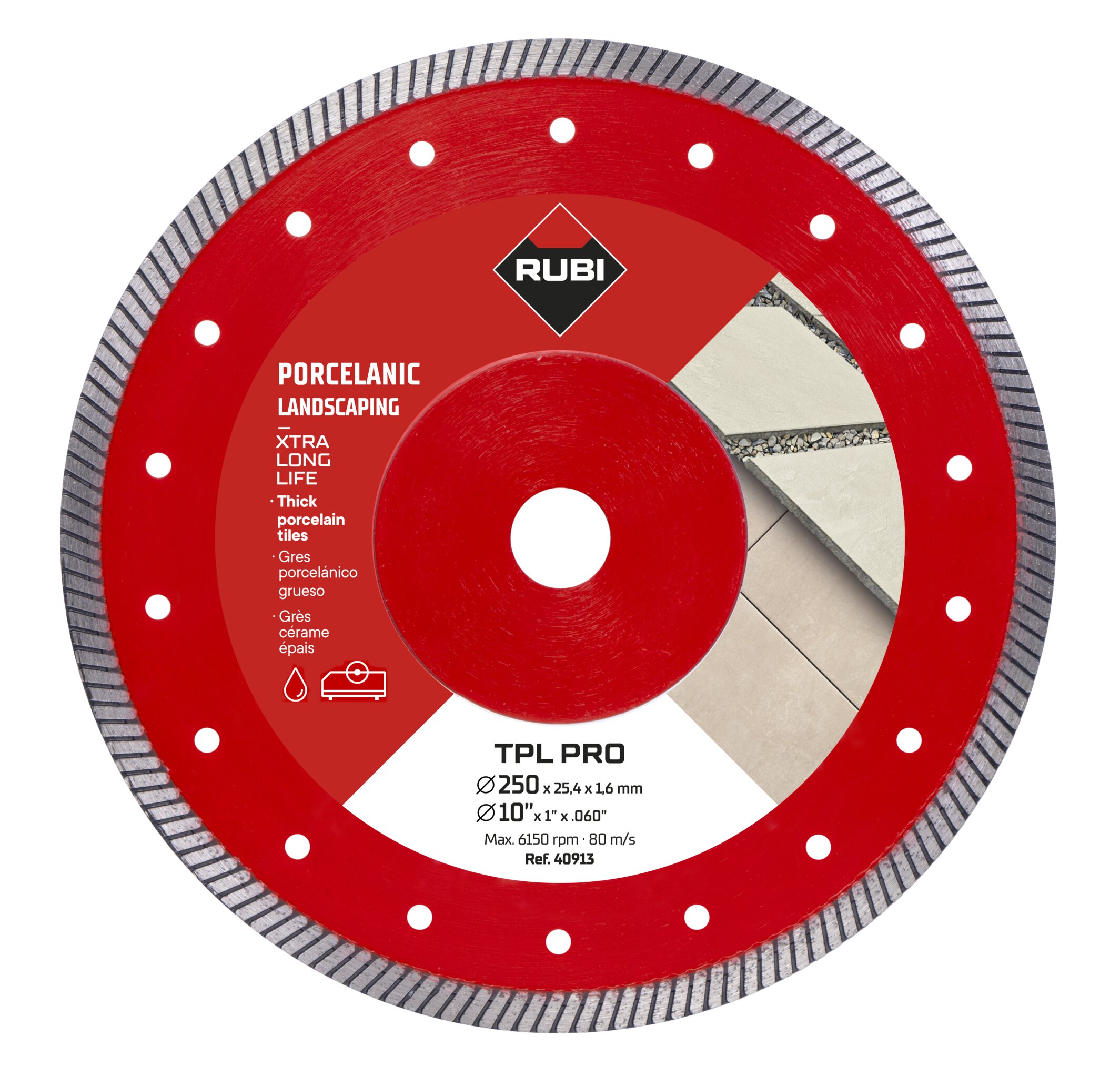 Disque rubi 40913 TPL 250mm