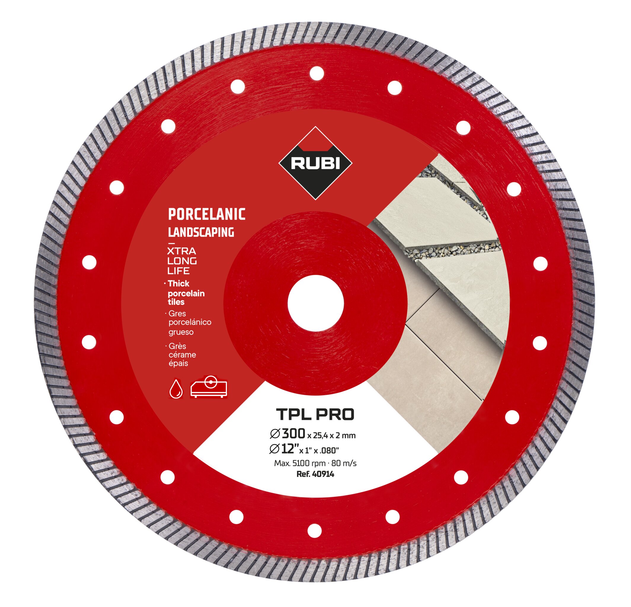 Disque Rubi 40914 TPL 300mm