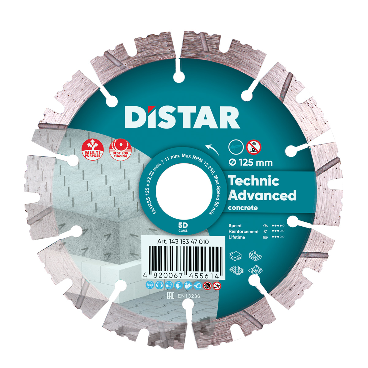 disque-diamant-beton-distar-125mm