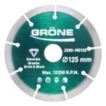 Disque diamant GDB-S-PRO 125 GRÖNE