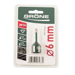 Trépan diamant 6mm M14 GRONE K2290-531406