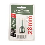 Trépan diamant 8mm M14 GRONE K2290-531408