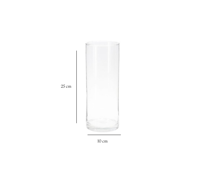 vase 25 cm x 10 cm