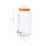 distributeur boisson avec robinet-dimensions