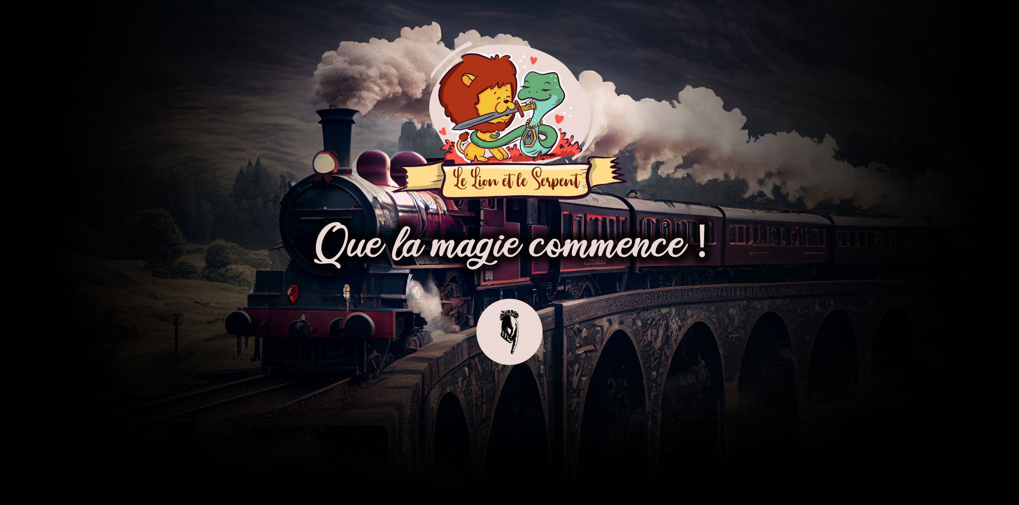 crea le lion et le serpent banniere