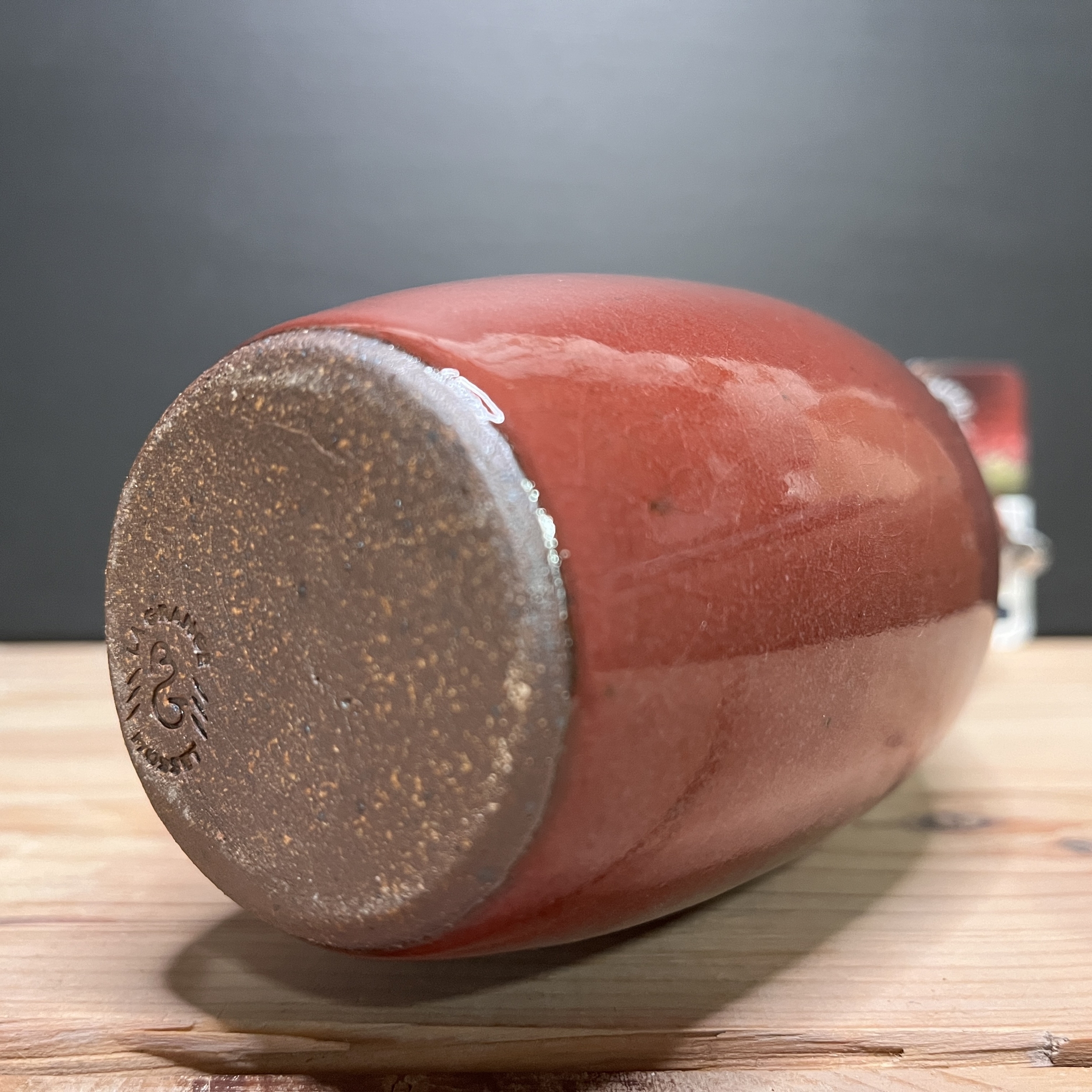 Huilier émaillé rouge HL01#3