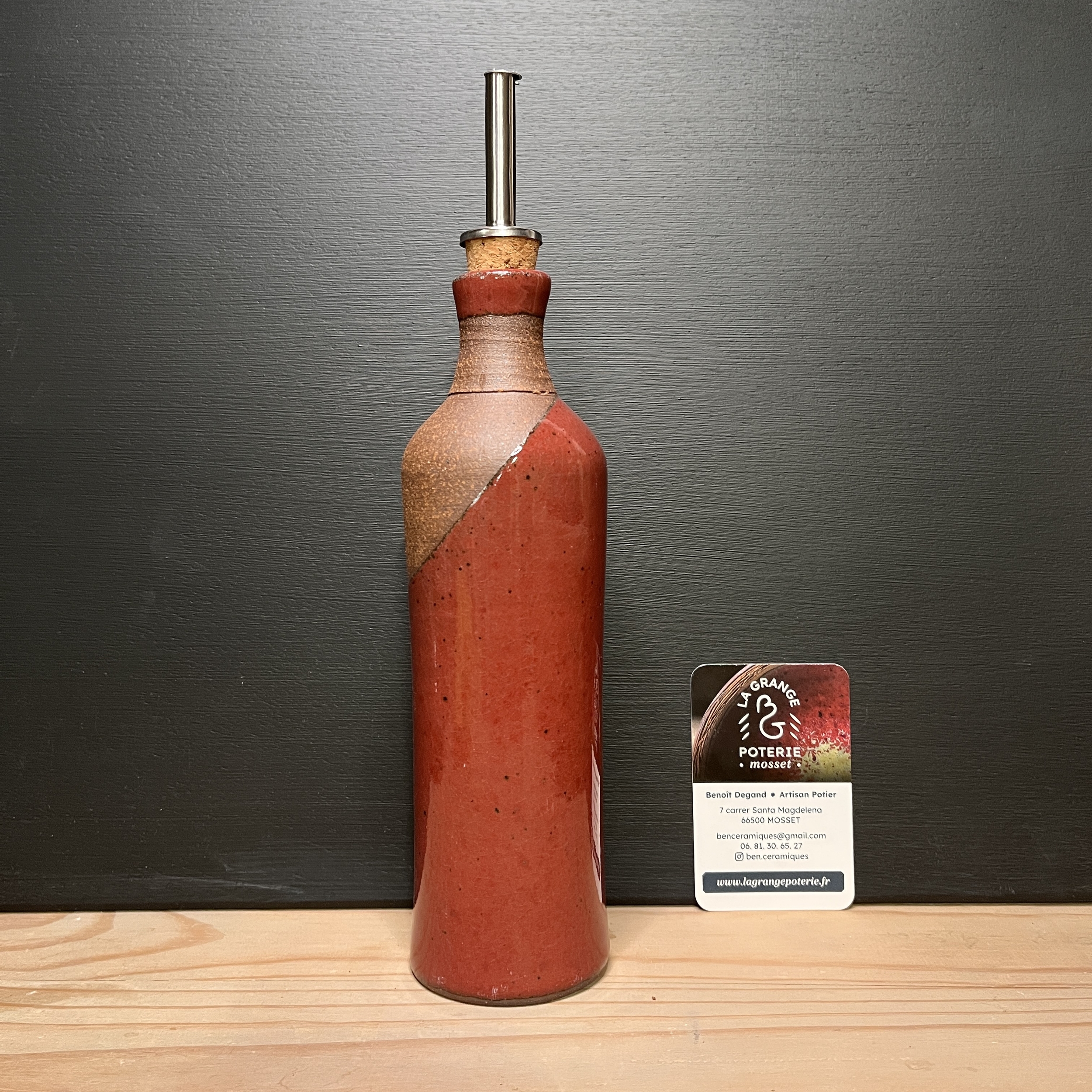 Huilier rouge de cuivre HL02