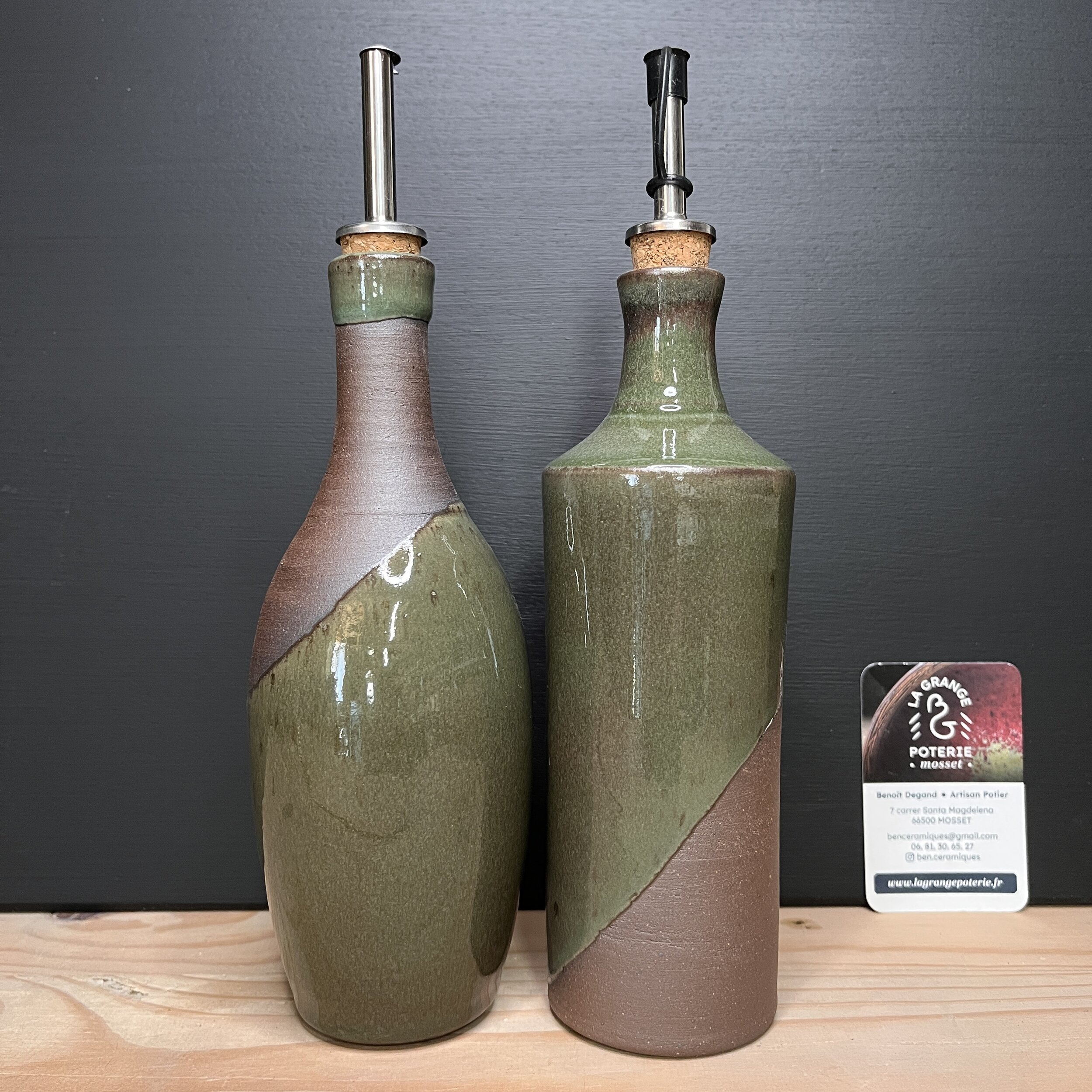 Duo Huile &amp; Vinaigre %22vert Kaki%22 DHL07IMG_1373