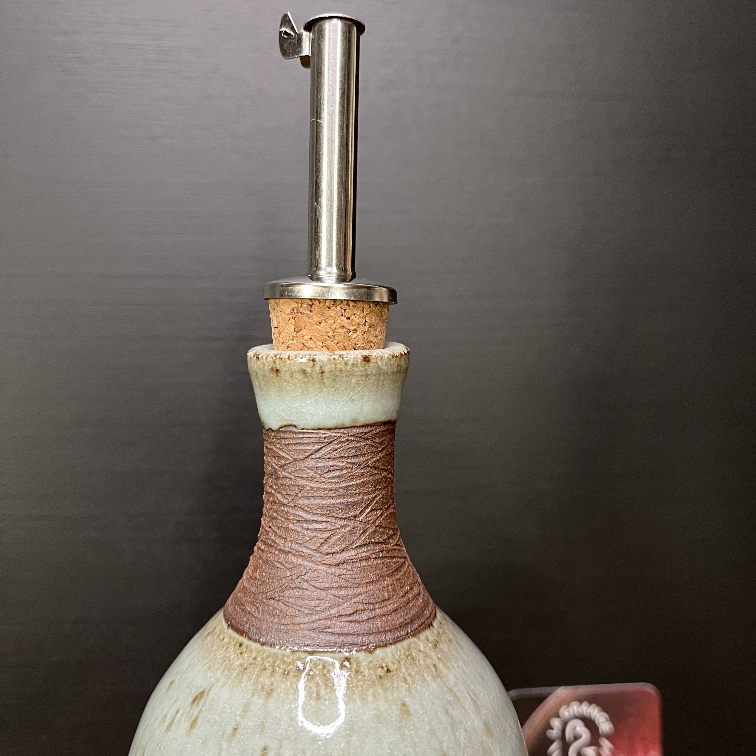 huilier blanc en grès