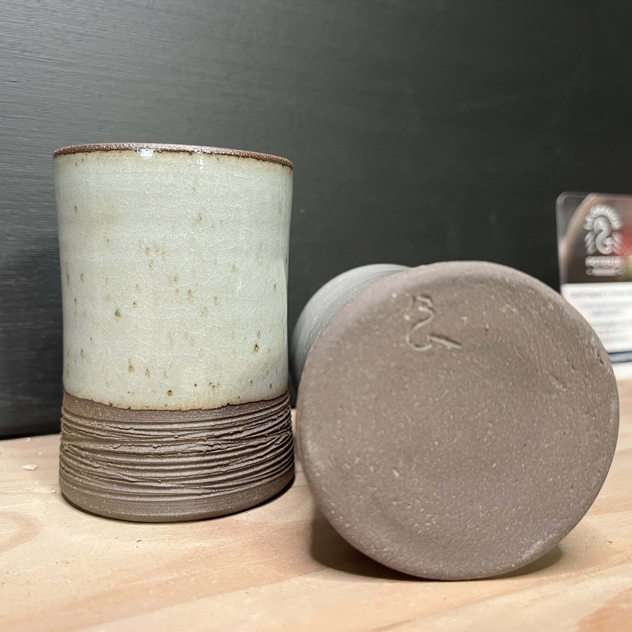 Duo de tasses blanches en grès DTD02#1