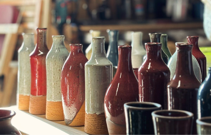 Création Huiliers céramique en grès artisanal