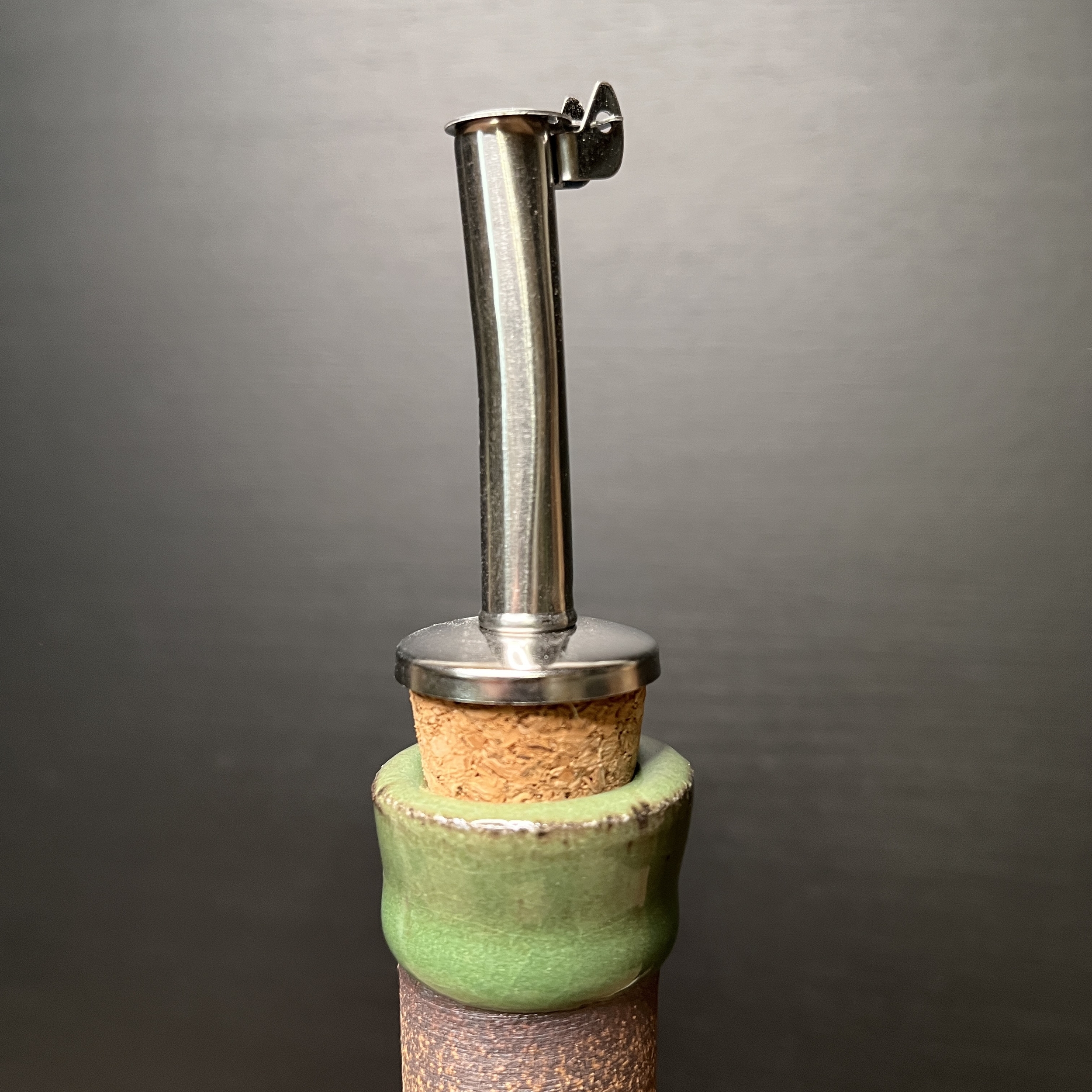 Bouchon verseur en inox huilier artisanal