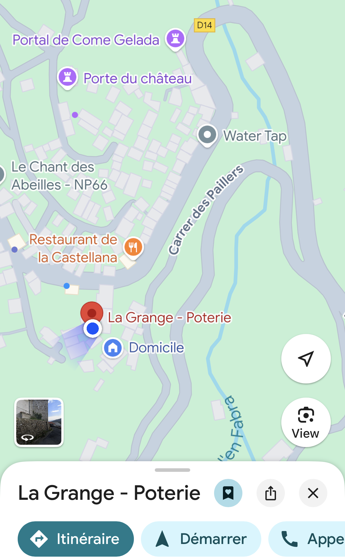 Lien Google Map Accès La Grange Poterie 