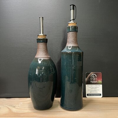 Duo huile et vinaigre bleu cobalt DHL01