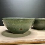 duo de bolées en grès vert