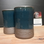 Duo de tasses diabolo bleus DTD05#2