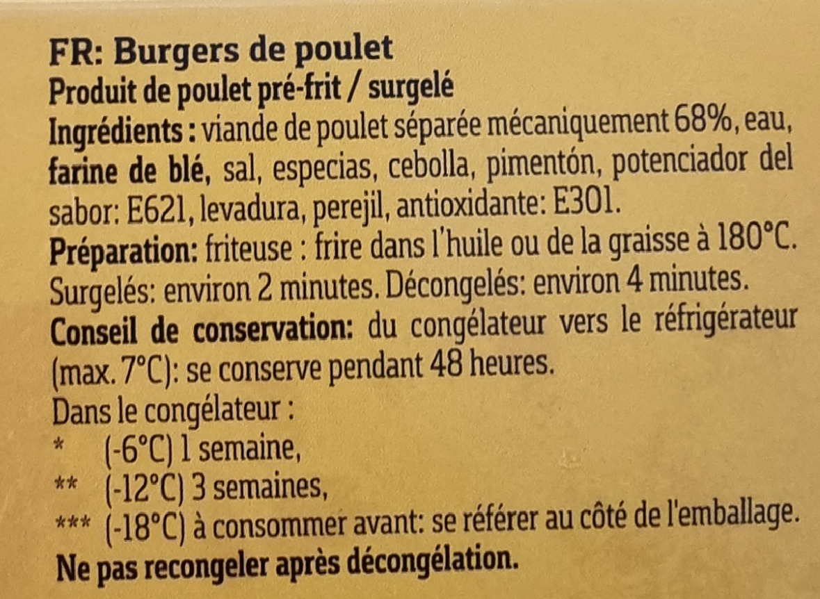 Ing_burger poulet