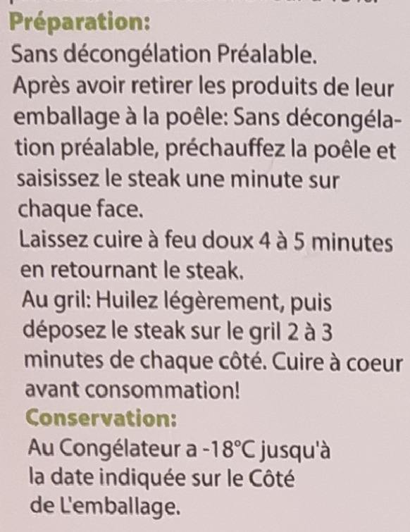 Prepa steck pur boeuf