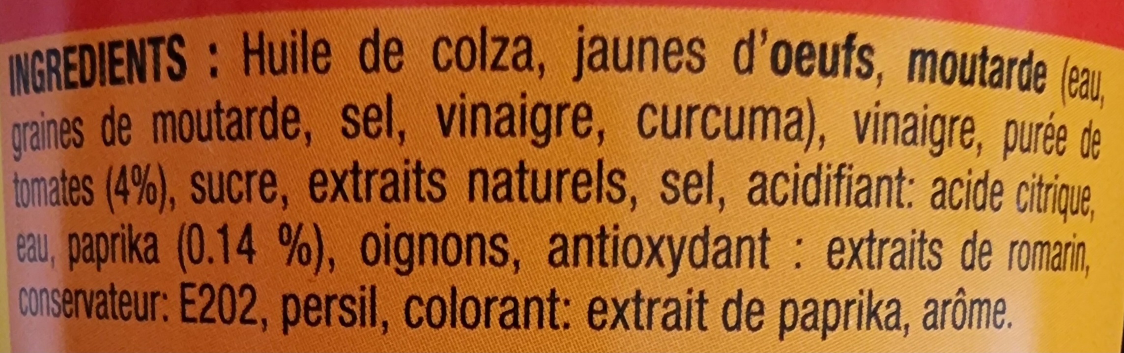 Ing sauce Andalouse