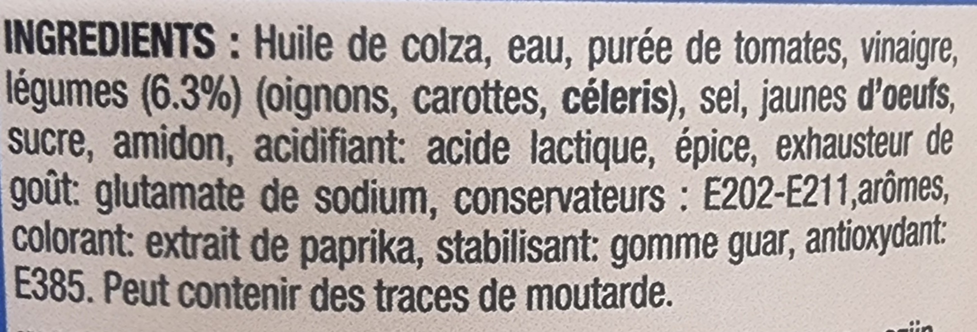 Ing sauce américaine